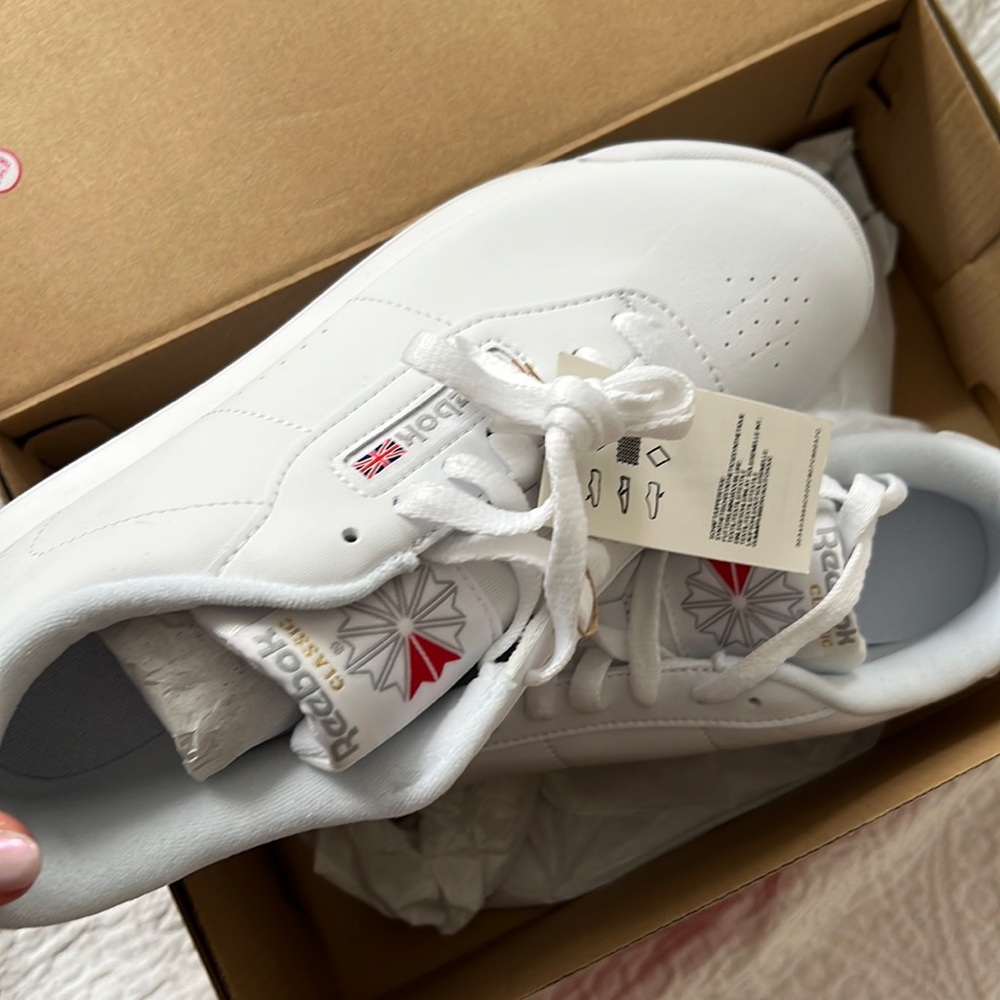 Reebok princess sneakers size 8.5 in white